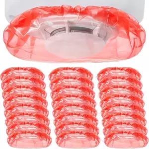 귀빈 24개 연기 감지기 덮개 경보기 먼지 페인트 가정용 화재 빨간색