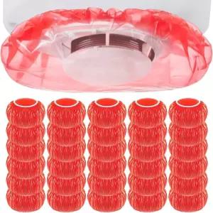 하윤피 50 연기 감지기 커버 경보 먼지 페인트 가정용 화재 경보기 빨간색