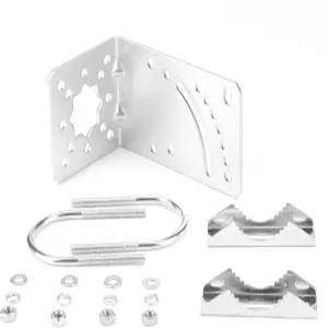 U-볼트 장착 나사 신호 부스터 마스트 클램프 조절 가능 각도가 있는 LPDA 야기 야외 안테나용 ZDTECH 폴