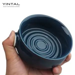 면도 거품 보울 그릇 푸른 준비할 스텐 네이비블루 바버 레트로 그린 습식 바버용품 포함 CS022