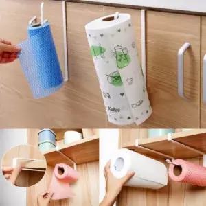 주방 롤타올 걸이 행주 종이 수세미 싱크 막대 벽면부착 무타공 거치대