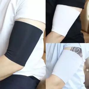 타투 문신 가리기 대형 1매 소형12매 잘라쓰는 웨딩 항공 12개 순면 고급 화장 밴드 Black For Arm