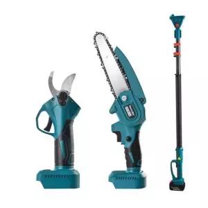 충전 무선 전지가위 세트 고지 과수원 장대 카마 충전식 12V