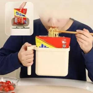 뽀글이라면거치대 즉석라면용기 받침대 자취 1개입 화이트2개 기숙사 손잡이 픽바이 2개 matcha green 1pc