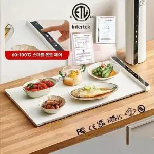 파인다이닝 푸드워머 무선 캠핑워머 7CM 화이트 미국 3단계 국가규격 65X38X0 9cm A