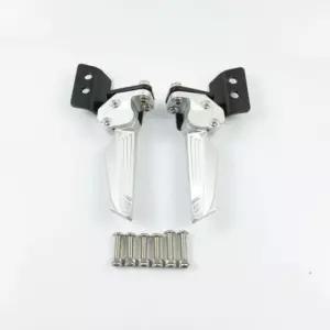 혼다 엘리트125 블랙 발판 기본 없음 2018 브래킷 페그 FI 수정된 HONDA 1쌍