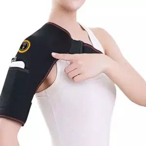 어깨 온열 조끼 열선 스탠드 보온 골프 빅사이즈 통증 패드 온도조절 중년 낚시 온열조끼 5VHeating EU 플러그