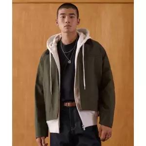 MUSINSA STANDARD 캔버스 워크 재킷 [카키] 384071