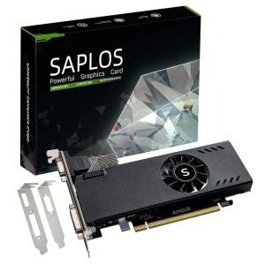 SAPLOS Radeon RX 550 로우 프로파일 그래픽 카드 4GB GDDR5 128비트 HDMI VGA DVI-D PC 게임용 비디오 컴퓨터 GPU 데스크톱 SFF 스몰 폼 팩터 DirectX 12용