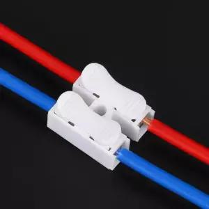 20개 빠른 2P 케이블 위한 필요하지 커넥터 납땜이나 연결을 스프링 와이어 않음 용접이 CH2 20pcs 2P 대상