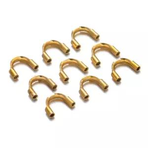 50PCS 스테인레스 스틸 골드 프로텍터 쥬얼리 가드 루프 DIY 만들기위 가디언 와이어 steel
