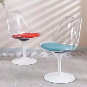 등받이체어 아크릴 모던 카페 다용도 인테리어 대기실