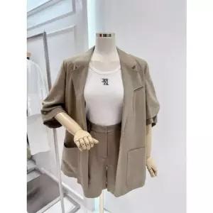 [갤러리아] [ab.f.z] 린넨 셔링 반팔 자켓(ATA2HJA4E)