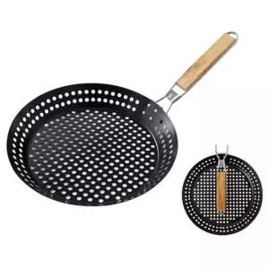핸들폴딩 코팅 타공후라이팬 구멍팬 바베큐팬 후라이팬