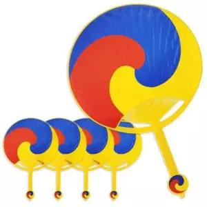 [반려] 여름 여름부채 손부채 종이부채 5매 태극 왕부채 28cm 휴대용부채