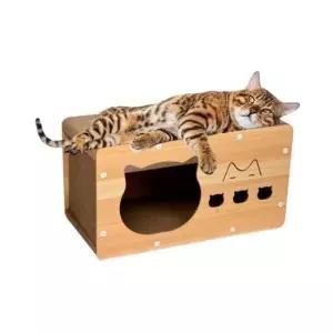 [반려] 숨숨집 냥이 다용도 스크래쳐 삼각 냥이집 하우스 집 반려동물 고양이