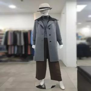 [SI]SI 세이브존04 트윈 니트배색 핸드메이드 코트 SJH1126090GYM (28678350)