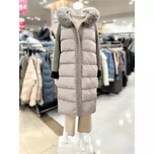 세이브존01 모직 배색 후드 구스패딩 코트 TH4FA09-2 (11659596)