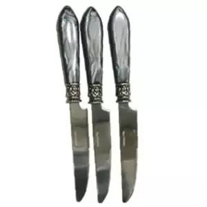 힘멜 앤틱 디너 나이프 마블그레이 3개 잼 버터 빵칼
