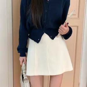 여자 베이직 코듀로이 A라인 미니 스커트