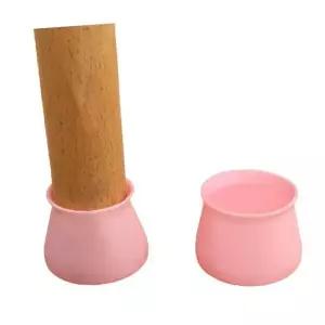 [하프클럽/알티피아]의자다리캡 미끄럼방지 실리콘의자발캡 원형 핑크 M