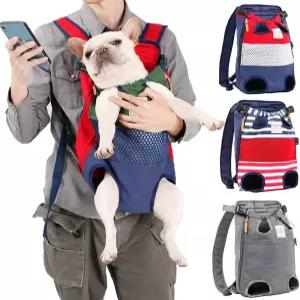 반려견 캐리어 백팩 반려동물 프론트 소형견용 가슴 다리 핸즈프리 고양이 여행용 배낭 항공사 승인 하이킹