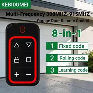 호환  범용 차고 리모컨 게이트 키 복제기 클론 8채널 300-915Mhz 다중 주파수 차고 문 컨트롤러 433Mhz
