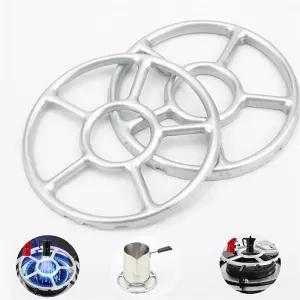 두꺼운 홀더 쿠커 지원 랙 캐스트 스테인레스 철 스토브 링 열 기관총 검은 팬 냄비 감속기 주방 용품