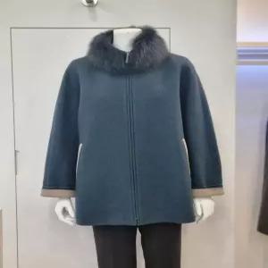 [벨리시앙]벨리시앙 세이브존04 탈부탁 폭스퍼 차이나 카라 울 하프코트 HC34