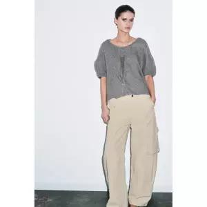 ZARA 오버사이즈 니트 스웨터 - 그레이 5755/012/802 144219