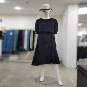 [SI]SI 세이브존04 니트 우븐 믹스 셔링 원피스 SKO1129310BK (38564856)