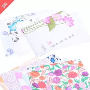 (영화)두겹 면백프로 롱직각 가제 나염 수건 손수건 롱손수건 가제손수건