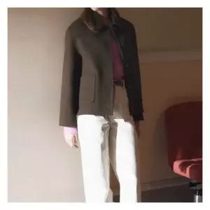 엘루아 울 블랜드 핸드메이드 하프코트 3종택1