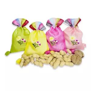 정월대보름 부럼 모시 민들레 복주머니 피땅콩 50g 호두 2알 견과류