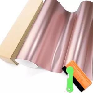 로즈 골드 매트 메탈릭 새틴 펄 비닐 랩 필름 자동차 그래픽 데칼 시커 DIY 1FTX5FT