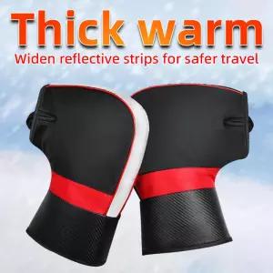 오토바이 핸들바 커버 보호용 스쿠터 두꺼운 따뜻한 그립 방수 겨울용 장갑