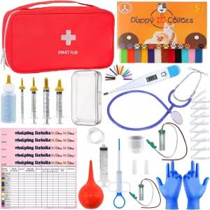 케웬 강아지 고양이 팽이 용품 출산용 키트 신생아 젖병 먹이