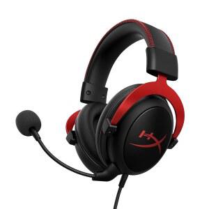 HyperX Cloud II 게이밍 헤드셋 - 7.1 서라운드 사운드 메모리 폼 이어 패드 내구성 있는 알루미늄 프레임 멀티 플랫폼 PC PS4 PRO Xbox One S Red(KHX-HSCP-RD)와 호환됩니다