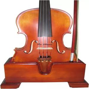 Vio Music 15 16.5인치 비올라 및 보우 나무 홀더스탠드 플러시 벨벳 세이프 스트롱홀드