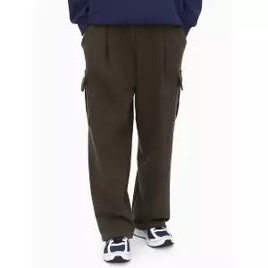 [하프클럽/스콰즈]스콰즈 남녀공용 와이드팬츠 핀턱 카고 밴딩 트레이닝팬츠 SHL079