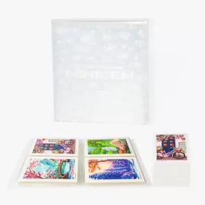 포에버 영 7인치 미니젬 다이아몬드 아트 스토리지 북 80페이지 페인팅 액세서리 및 투명 보호대가 있는