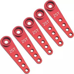 5Pcs 공유구 25T 서보 혼 37mm 금속 25개 연장 스티어링 암 서버 RC 카 트럭용 후타바 새복스 파워 HD HSP