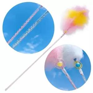 [하프클럽/알티피아]고양이 버블 비즈 마법봉 깃털 낚시대 1P 사냥놀이