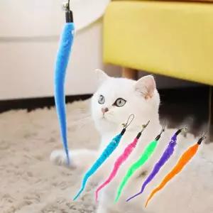 [하프클럽/알티피아]고양이 형광 꼬리 낚시대 리필용 2P 방울 사냥놀이