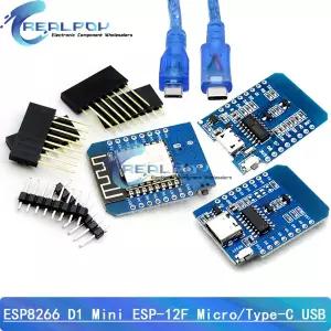 ESP8266 ESP-12 ESP-12F WeMos D1 미니 모듈 Wemos WiFi 개발 보드 마이크로/Type-C USB 3.3V ESP-8266EX 1