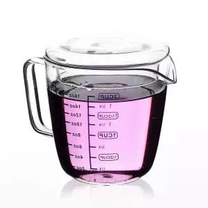 유리 계량컵 500ml 제빵 눈금 물 비이커 가정용 투명 주방 눈금 비커 비이커