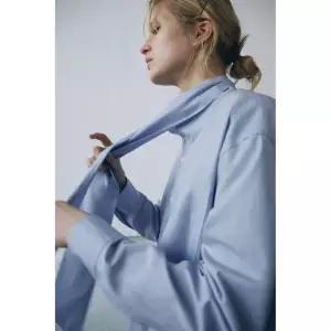 ZARA ZW 컬렉션 보우 셔츠 - 블루 1063/899/400 144035