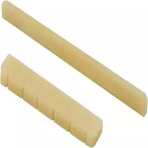 마이웨이어 클래식 기타 브리지 표백되지 않은 본 6 현 안장과 진짜 천연 뼈로 만든 너트클래식 1쌍