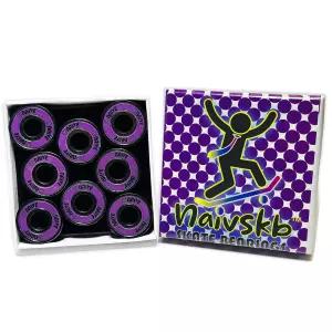 Naivskb 스케이트보드 베어링 8mm 8팩 롱보드 크루저용 정밀 ABEC 608 세트 인라인 스케이트 쿼드 롤러