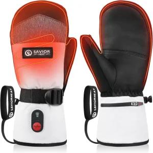 7.4V 3000mAh 배터리 스키 장갑 고속 충전 전기 방수 야외 하이킹 스노보드 캠핑을 위한 터치스크린 따뜻한